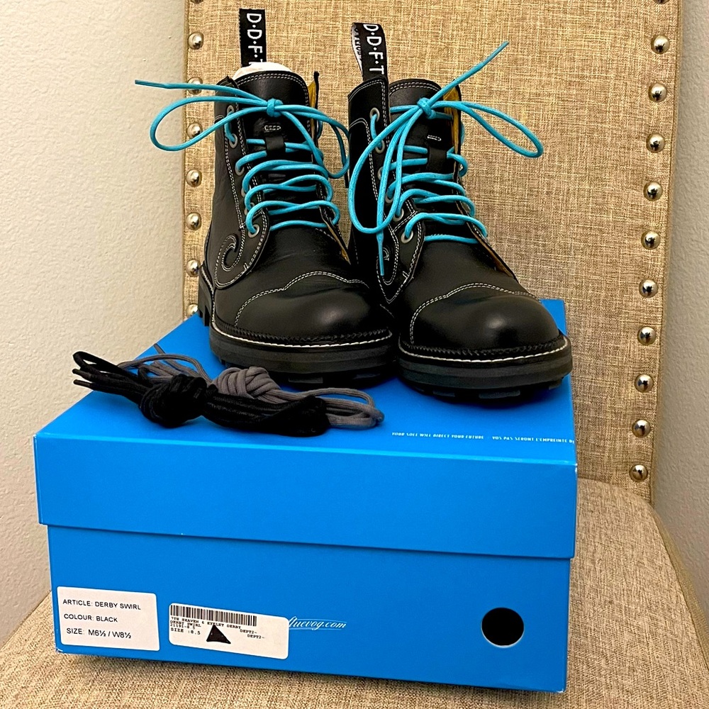 Fluevog Derby Swirls - Size 8.5